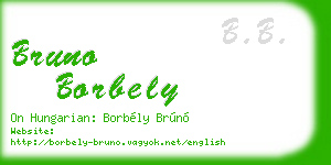 bruno borbely business card